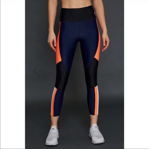 P.E Nation Navy and Orange Leggings